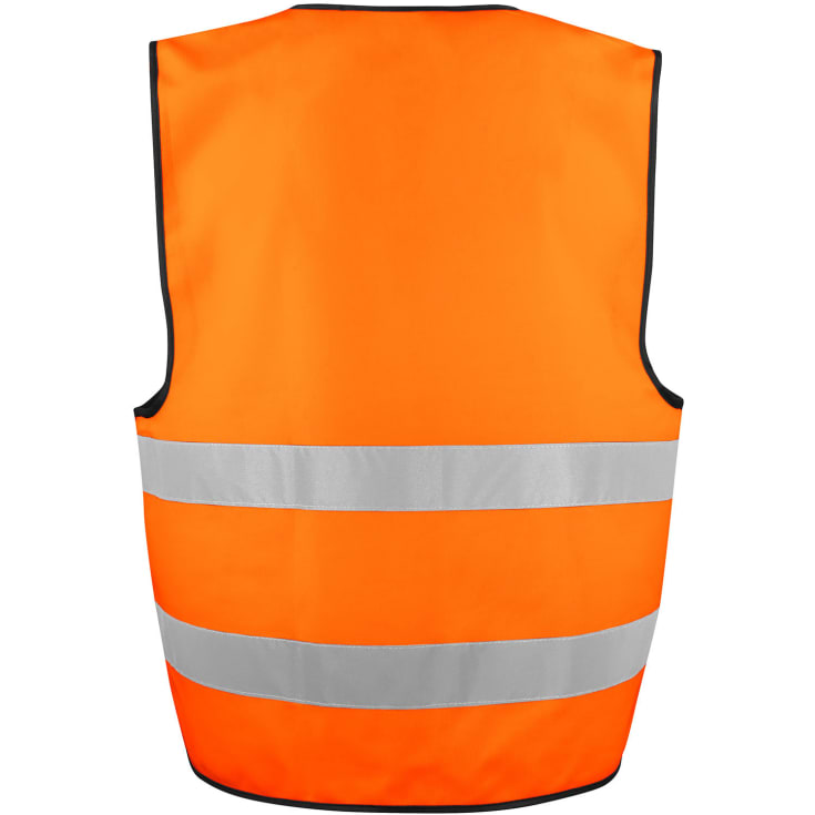 ProJob refleksvest 6709, Hi-Vis Orange/Sort, ONESIZE