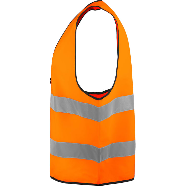 ProJob refleksvest 6709, Hi-Vis Orange/Sort, ONESIZE