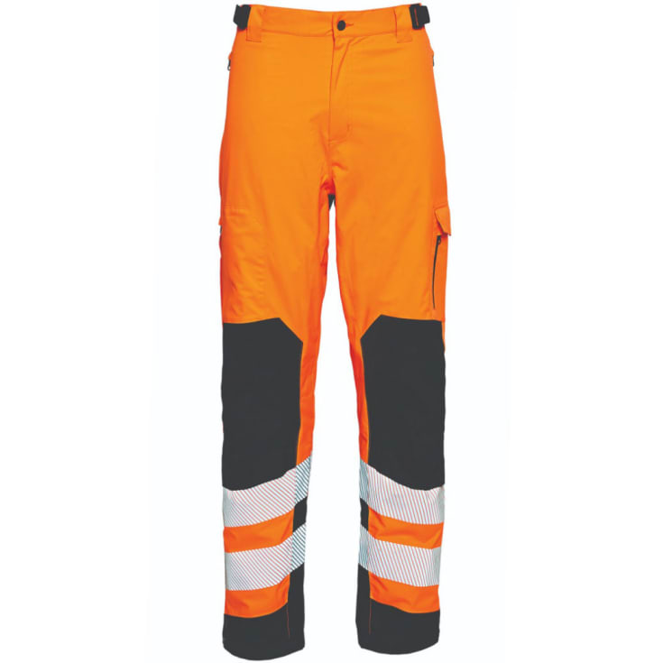 ELKA Visible Xtreme stretch arbejdsbukser, Hi-Vis Orange/Sort, XL