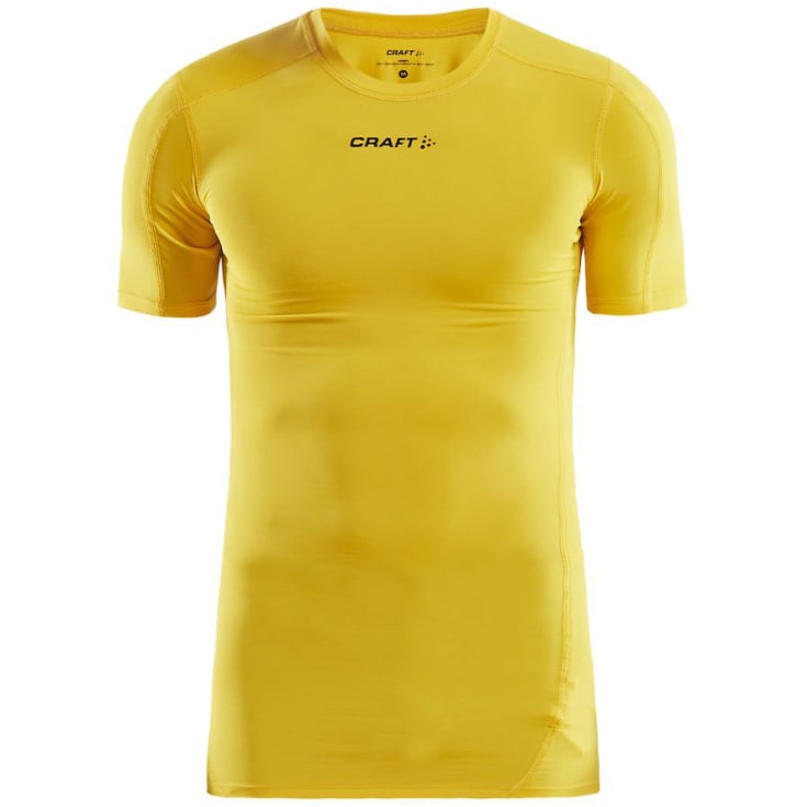 Craft Pro Control kompressions T-shirt, Sweden yellow, L