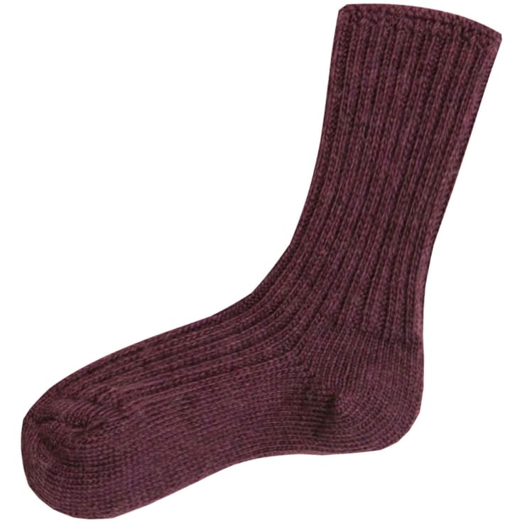 Joha uld strømper, Aubergine Melange, 39-42