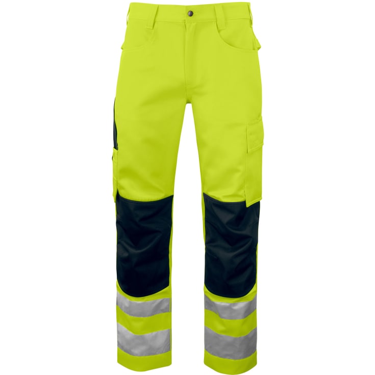 ProJob arbejdsbukser 6532, Hi-vis Gul/Sort, C58