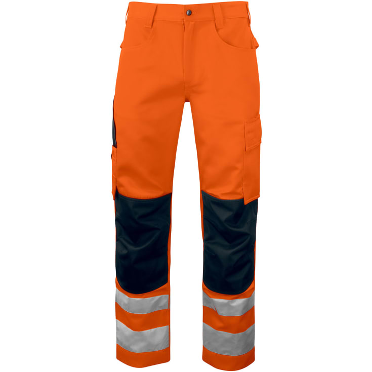 ProJob arbejdsbukser 6532, Hi-Vis Orange/Sort, C64