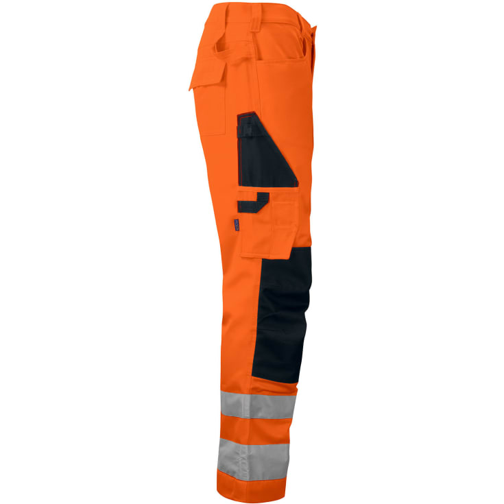 ProJob arbejdsbukser 6532, Hi-Vis Orange/Sort, C64