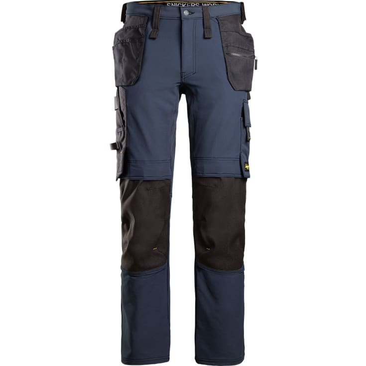Snickers 6271 AllroundWork håndværkerbukser med stretch, marineblå/sort, str. 148