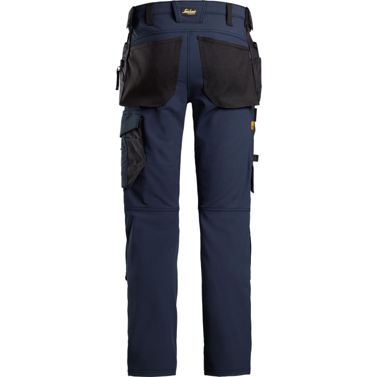 Snickers AllroundWork håndværkerbukser 6271 full stretch, Marine/Sort, 58