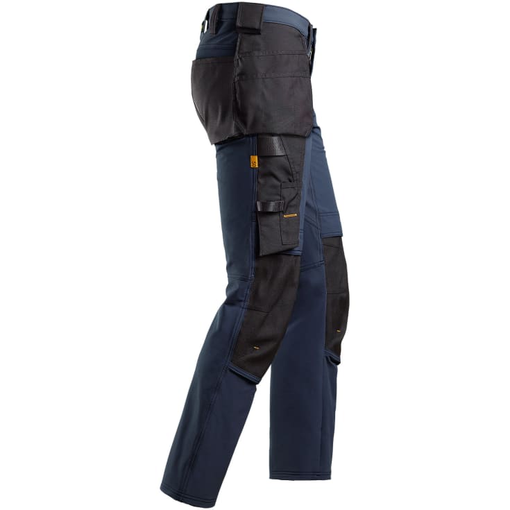 Snickers AllroundWork håndværkerbukser 6271 full stretch, Marine/Sort, 58