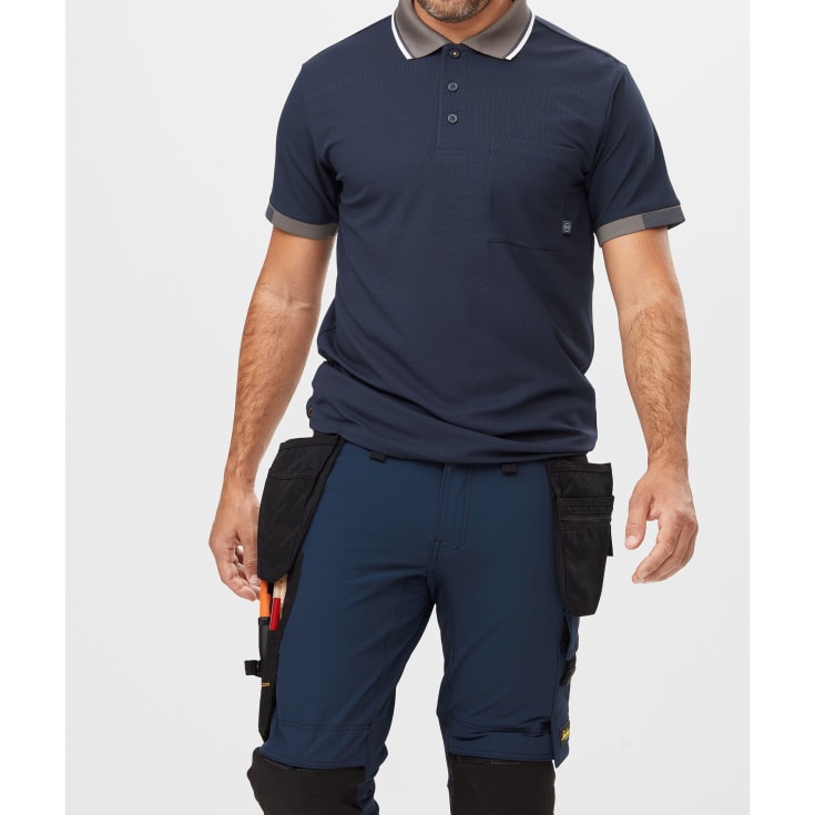 Snickers AllroundWork håndværkerbukser 6271 full stretch, Marine/Sort, 58