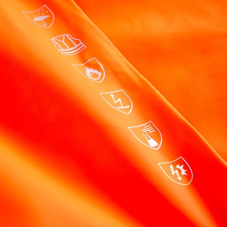 Lyngsøe Multinorm regnbukser, Hi-vis Orange, L