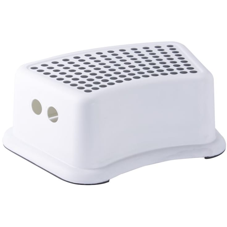 Spirella børnetaburet hvid skridsikret