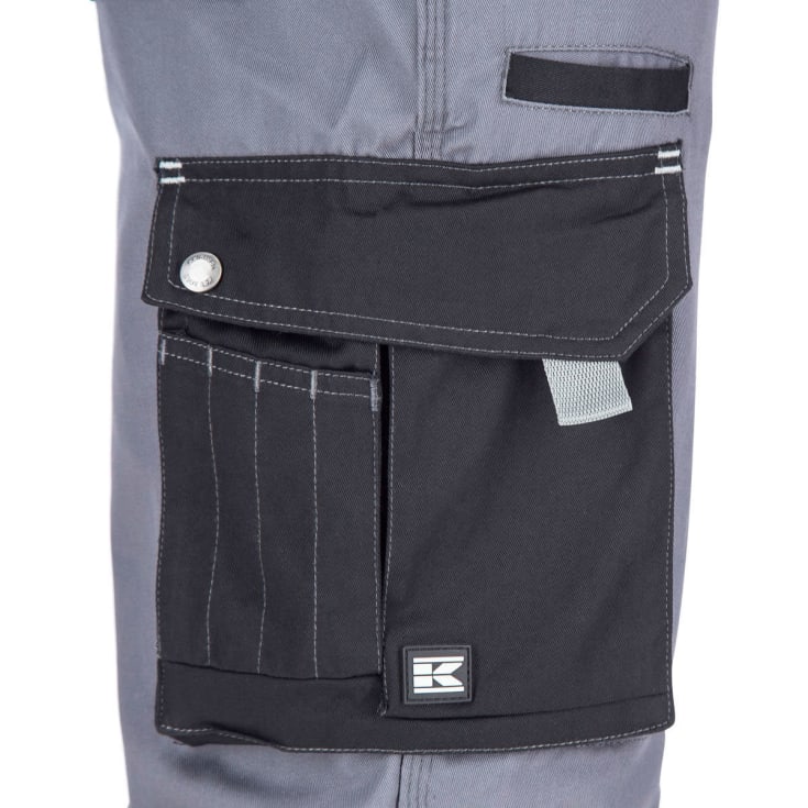 Kramp Original Light arbejdsoveralls, Grå/Sort, XL
