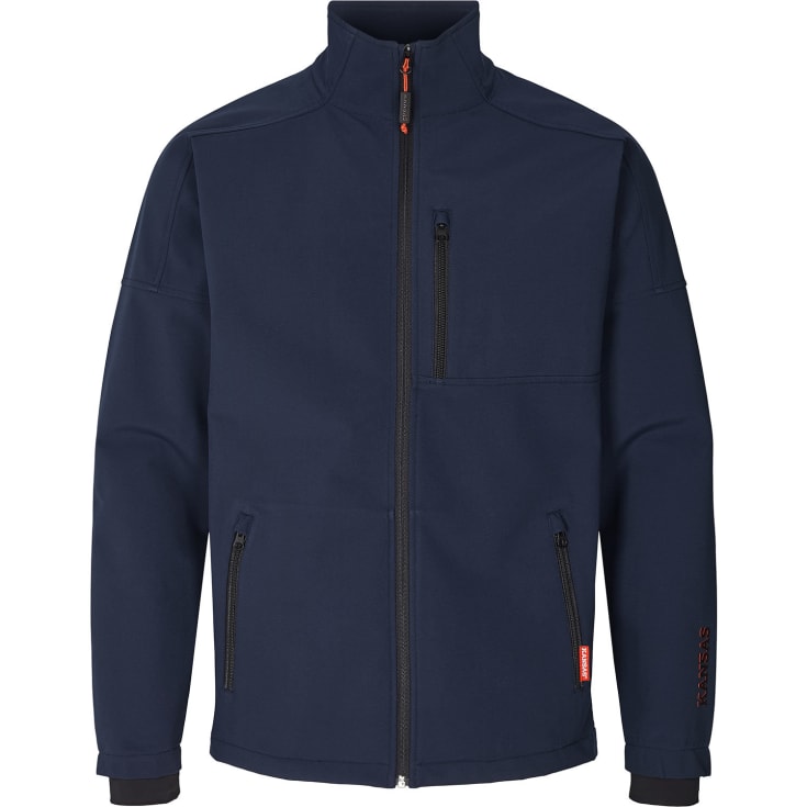 Kansas Apparel Basic softshelljakke, Mørk Marine, M