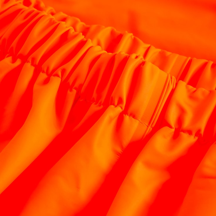 Lyngsøe Multinorm  PU regnbukser, Hi-vis Orange/Marine, 4XL