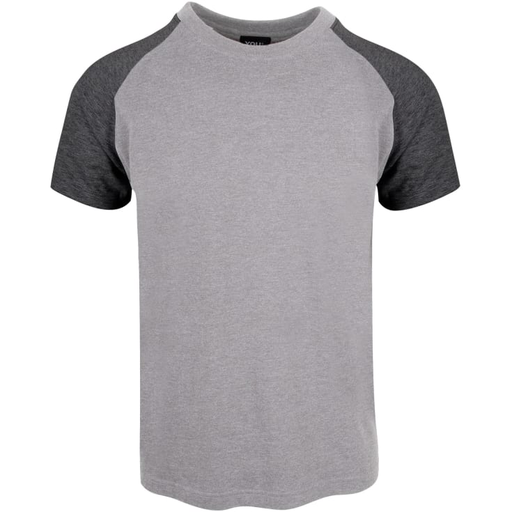 YOU Classic Raglan T-shirt, Grå/Koksgrå, XL