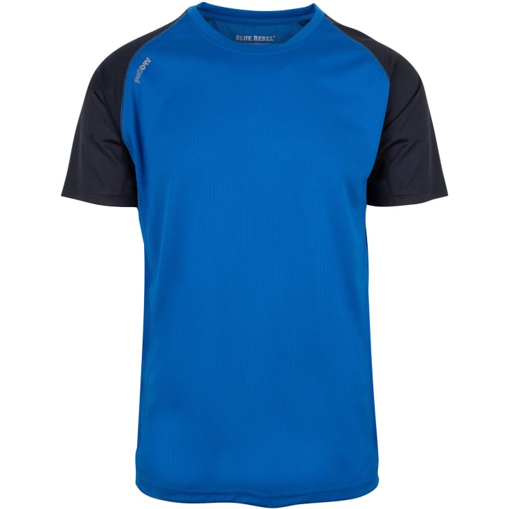 YOU Blue Rebel Dragon Kontrast T-shirt, Kornblå, XL