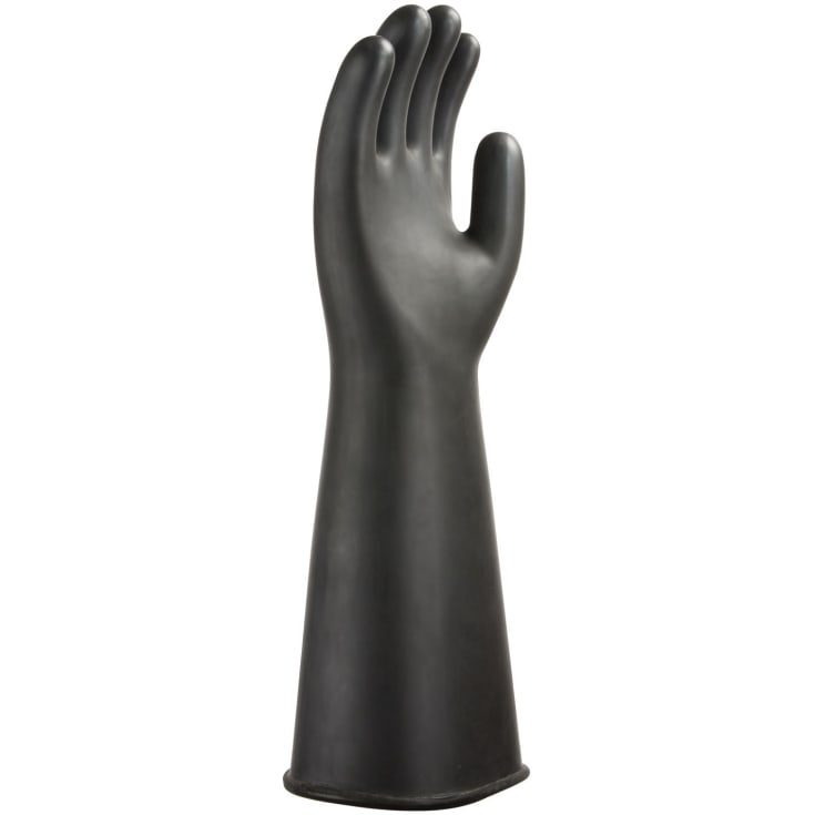 Portwest A802 kraftig kemikaliebeskyttelseshandsker i latex, 44 cm, Sort, XL/10