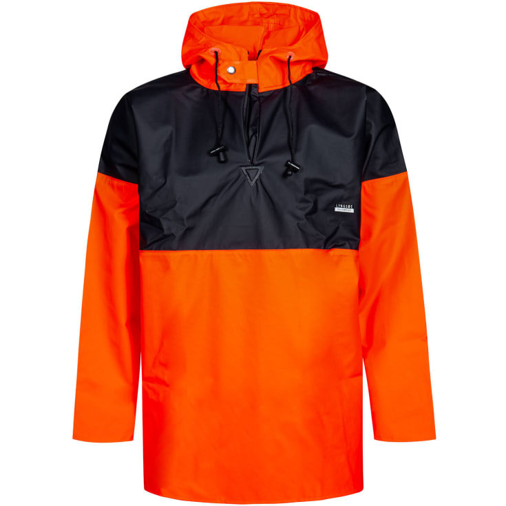 Lyngsøe PVC regnbusseronne, Hi-vis Orange/Marine, L