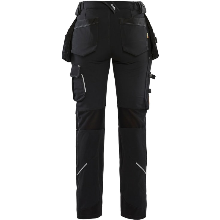 Blåkläder Workwear 7198 håndverkerbukser med 4-veis stretch, dame, sort, str. C34