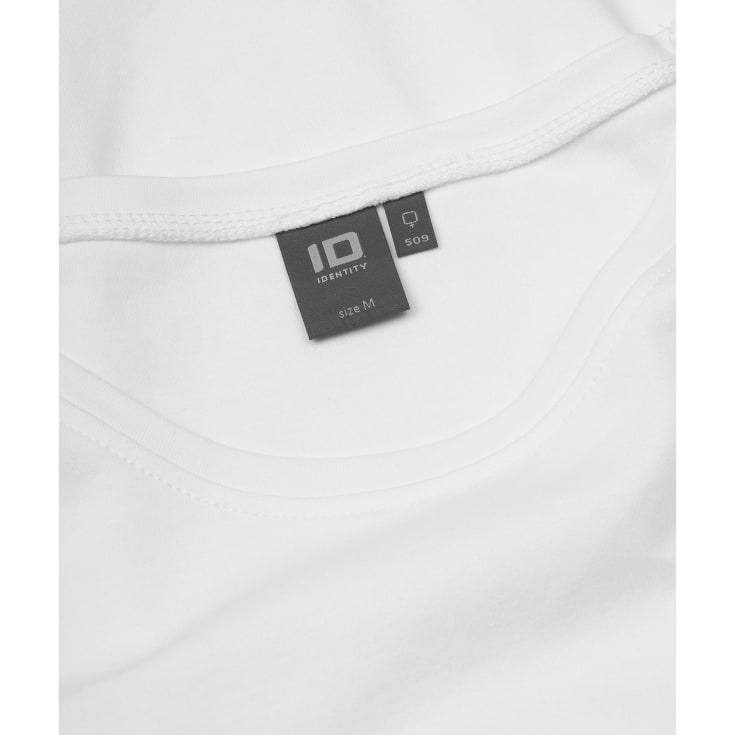 ID Interlock långärmad t-shirt dam, vit, st L
