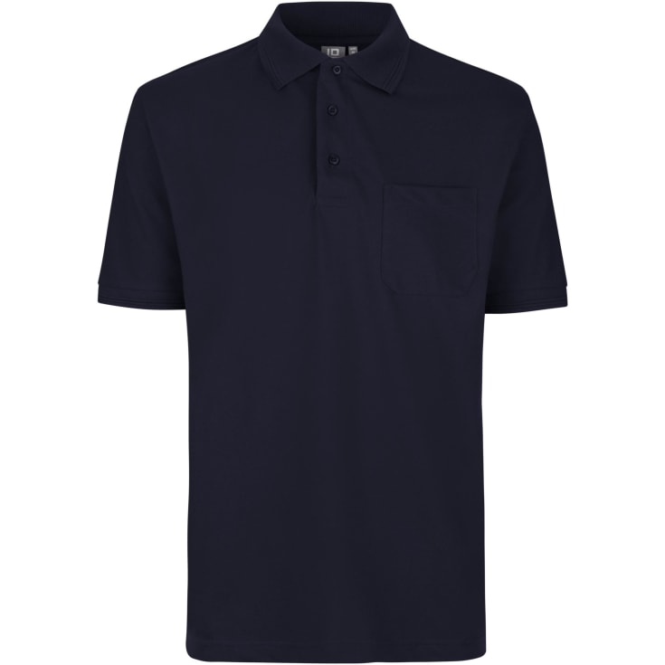 ID PRO Wear Polo T-shirt med brystlomme, Marine, 2XL