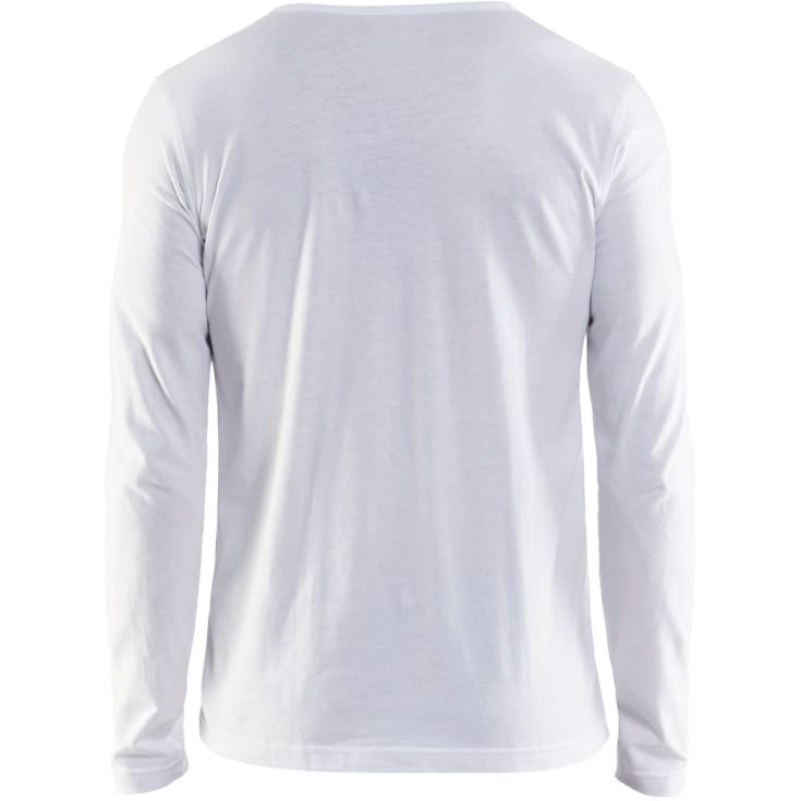 Blåkläder 35001 långärmad t-shirt, vit, st L