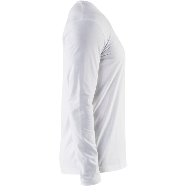 Blåkläder 35001 långärmad t-shirt, vit, st L