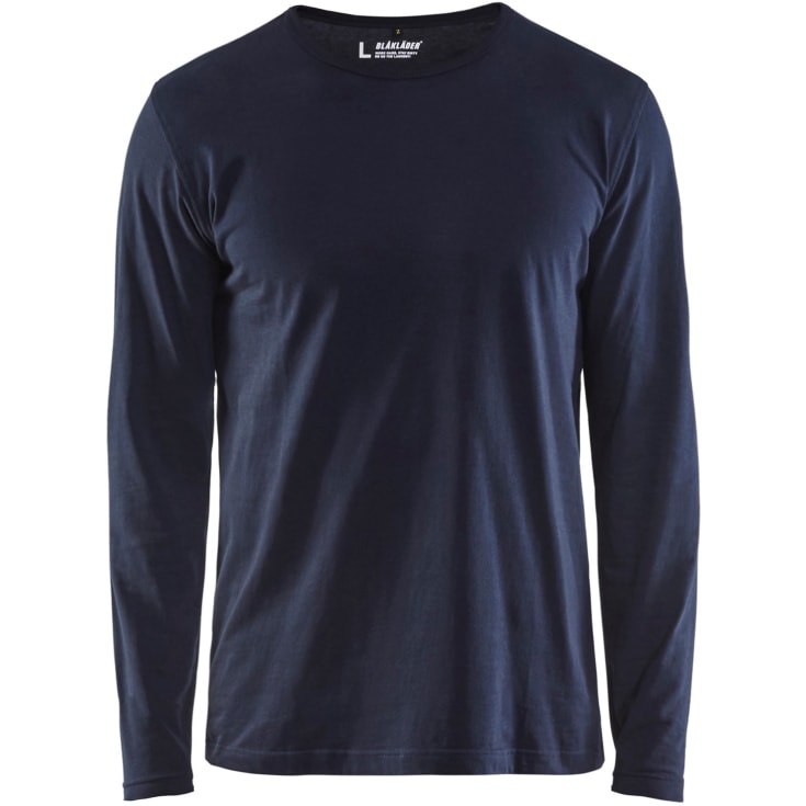 Blåkläder 35001 långärmad t-shirt, mörk marinblå, st 4XL