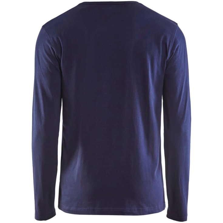 Blåkläder Workwear 35001 långärmad t-shirt, marinblå, st M