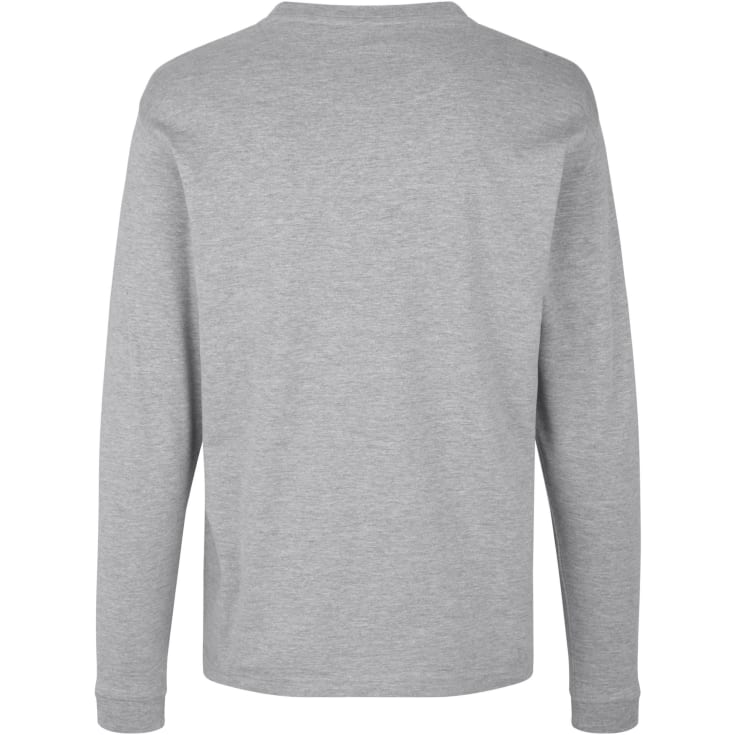 ID Pro Wear t-skjorte langermet, gråmelert, str. M