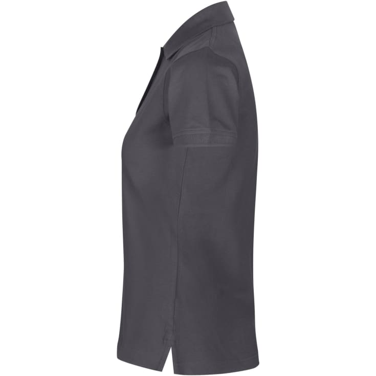 ID dame Pique Polo T-shirt med stretch, Koksgrå, 2XL