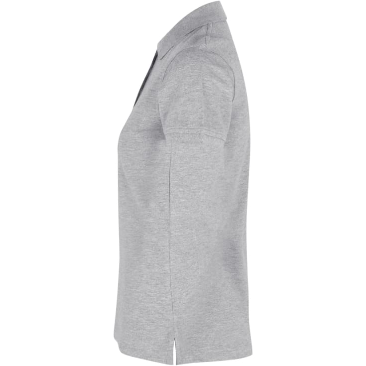 ID dame Pique Polo T-shirt med stretch, Grå Melange, 2XL