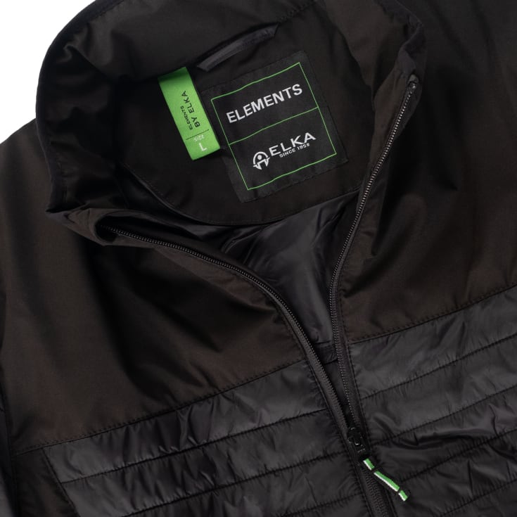 ELKA Elements vatteret jakke, Sort, L