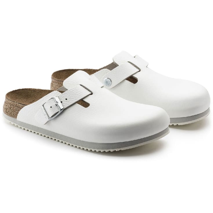 Birkenstock Boston Supergrip Narrow Fit sandaler, Hvid, 40