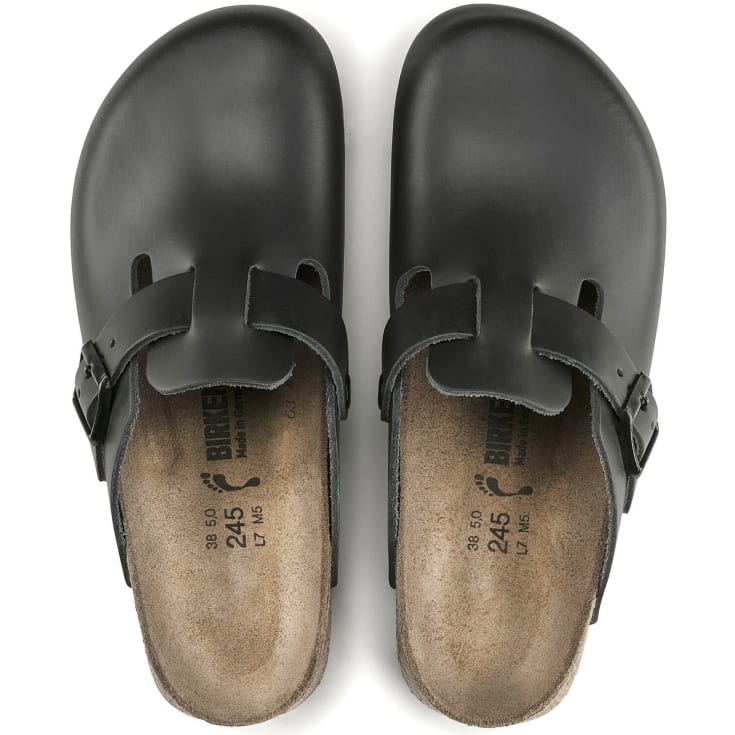 Birkenstock Boston Supergrip Narrow Fit sandaler, Sort, 41
