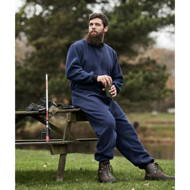 ELKA fleece heldragt, Marine, L