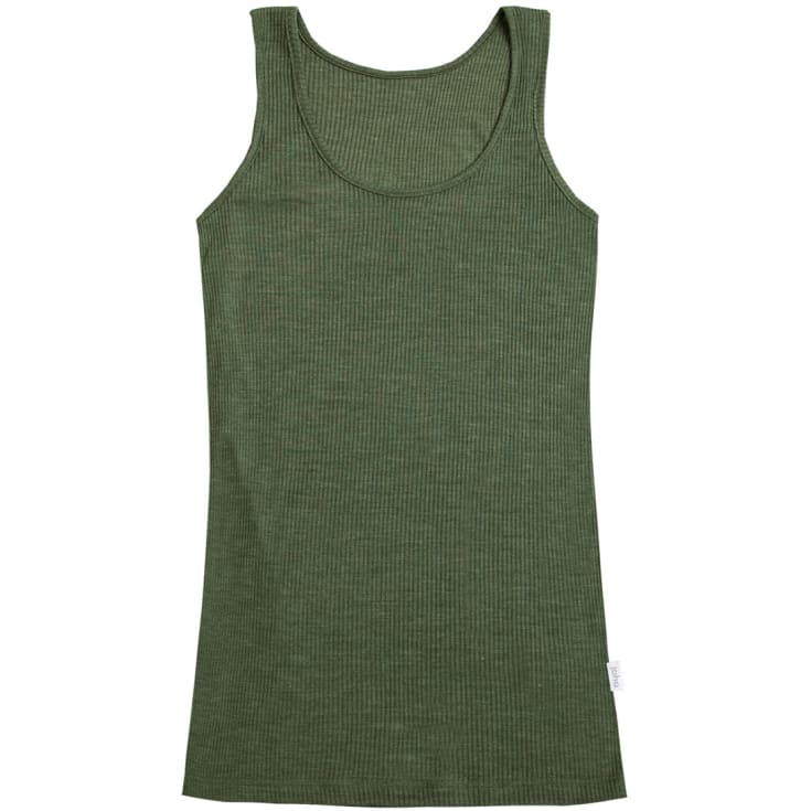 Joha Kate dame undertrøje, uld/silke, Olivengrøn, 2XL