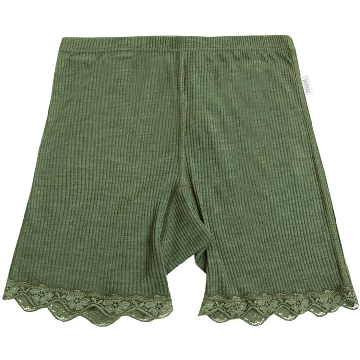 Joha Kate dame shorts, uld/silke, Olivengrøn, L