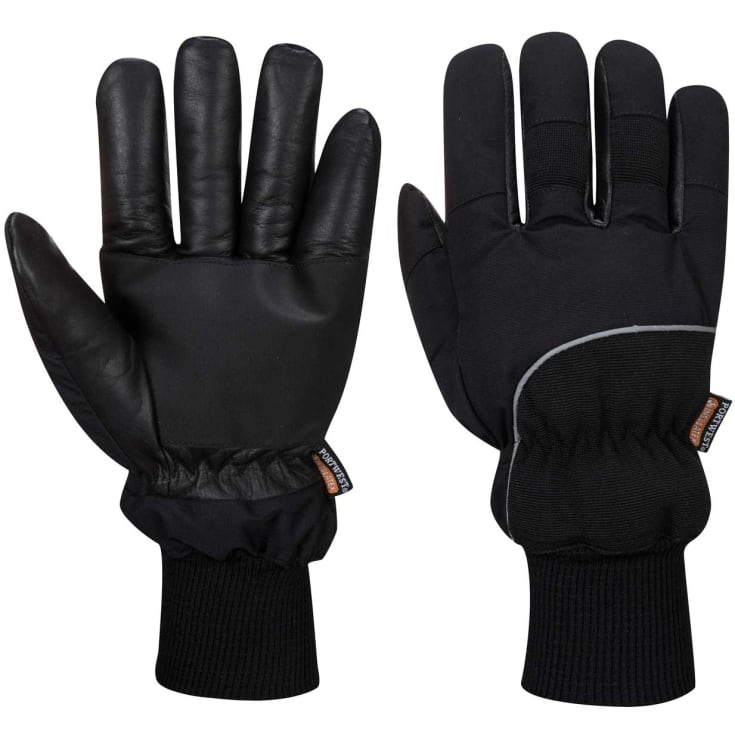 Portwest A751 vinter arbejdshandsker, Sort, XL/10
