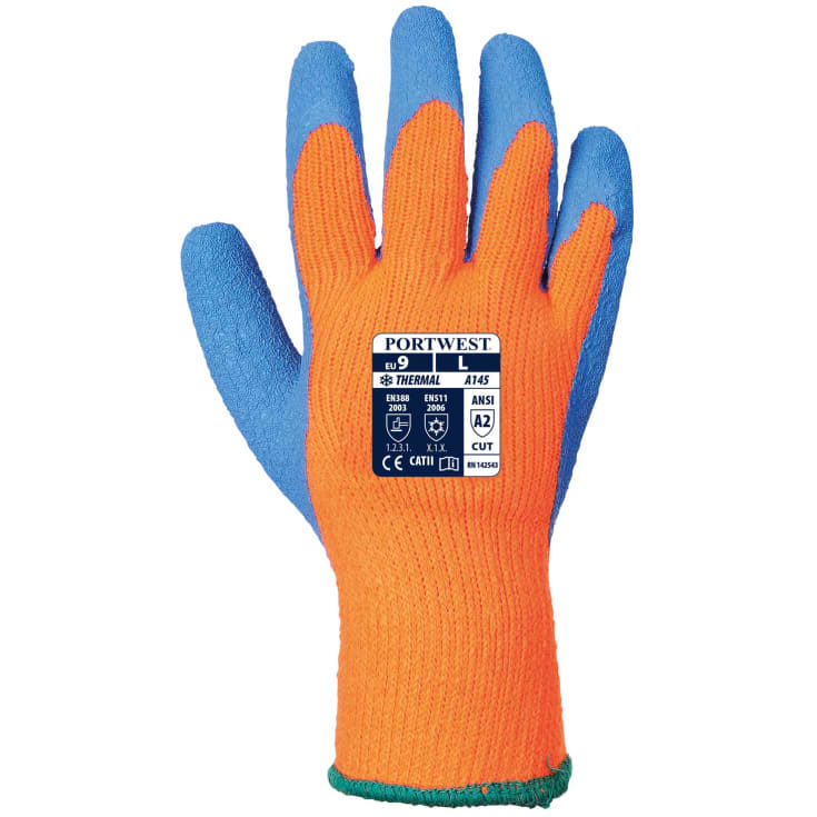 Portwest A145 vinter arbejdshandsker, Blå/Orange, XL/10