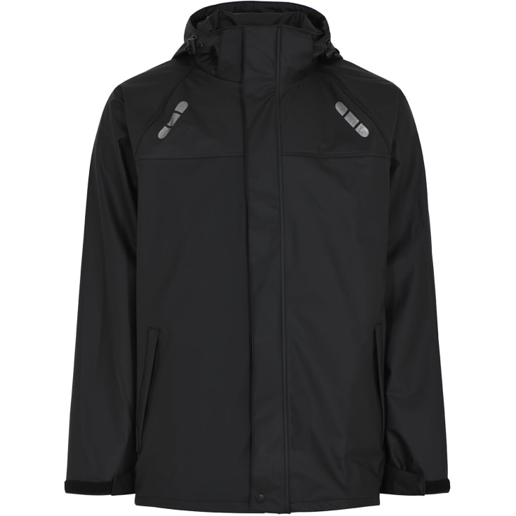 Lyngsøe PU regnjakke, Sort, 2XL