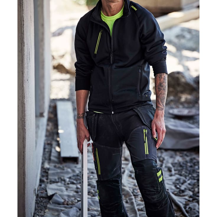 Fristads 2566 STP arbeidsbukse med stretch, sort, str. C62