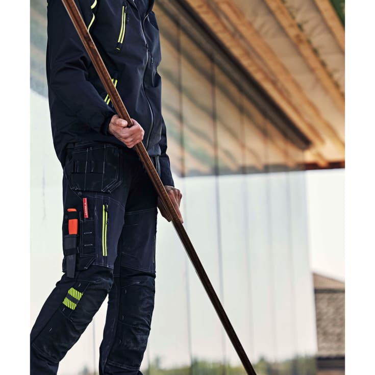 Fristads 2566 STP arbeidsbukse med stretch, sort, str. C62