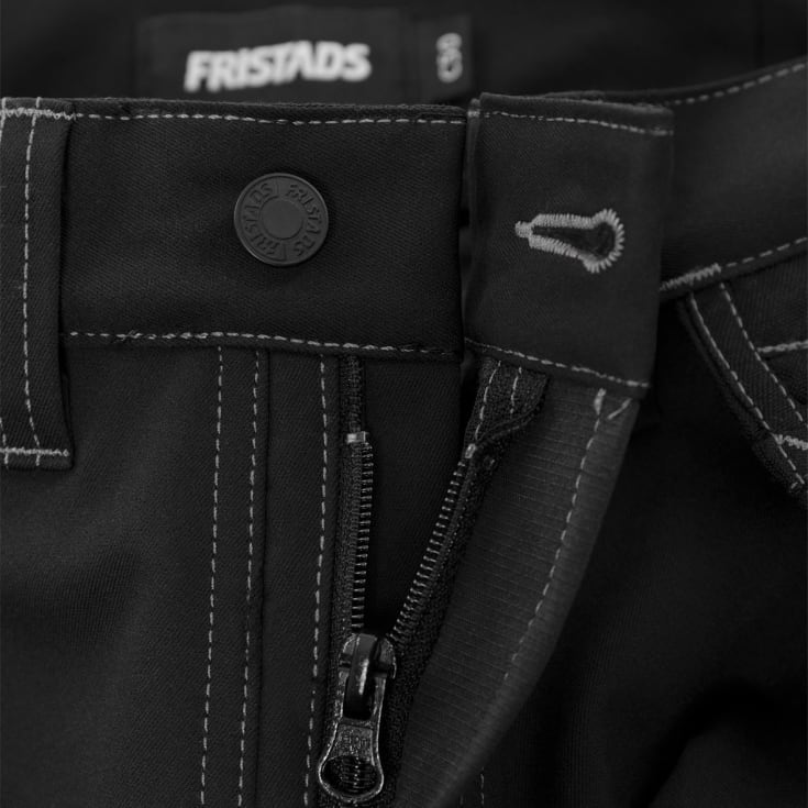 Fristads 2566 STP arbeidsbukse med stretch, sort, str. C62