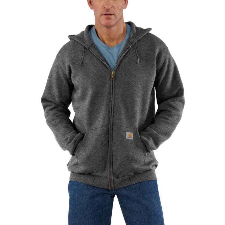 Carhartt Midweight hoodie med dragkedja, koksgrå, st 2XL