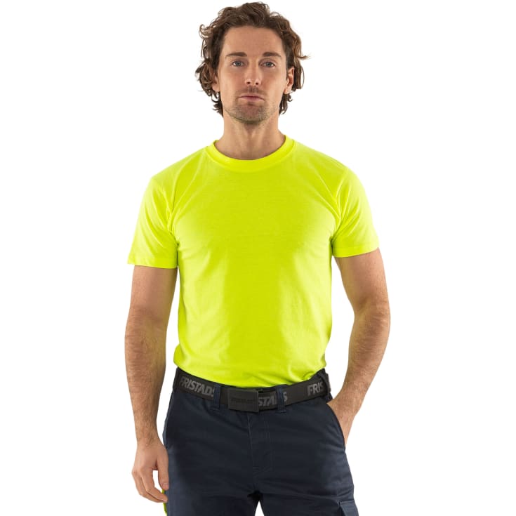 Fristads Acode light t-shirt, ljusgul, st 3XL