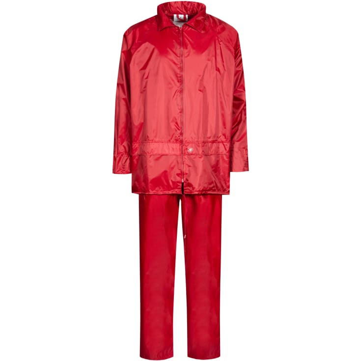 Lyngsøe Nylon regnsett, rød, str. 2XL