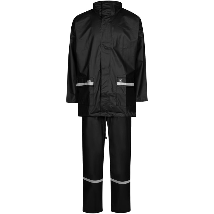 Lyngsøe PU regnsett, sort, str. 5XL