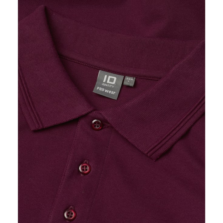 ID PRO Wear Polo T-shirt, Bordeaux, L