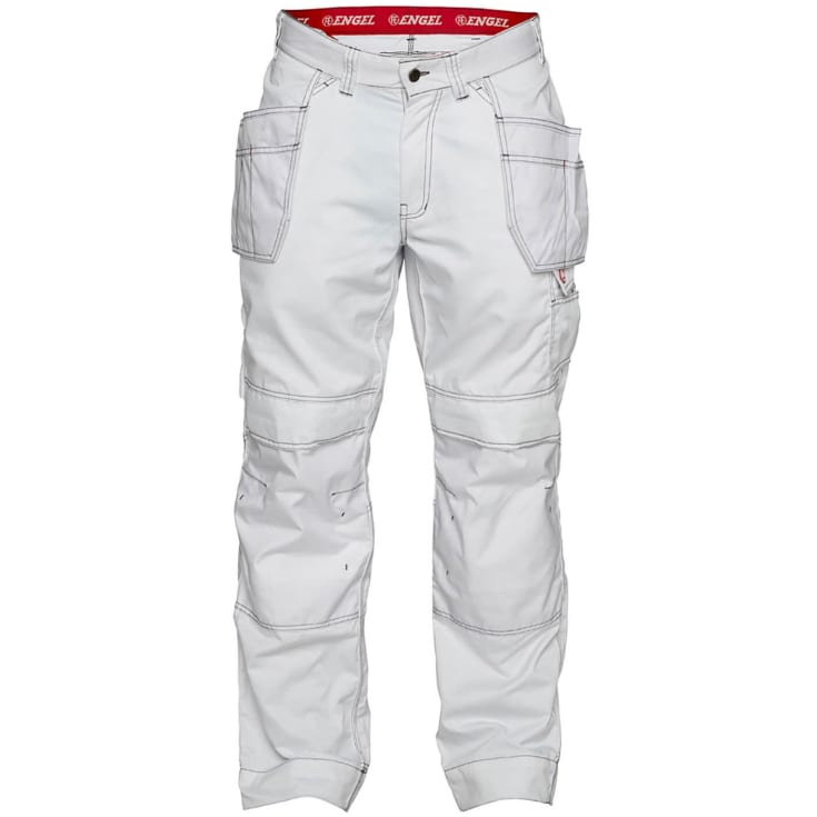Engel Combat håndværkerbukser, Hvid, 88
