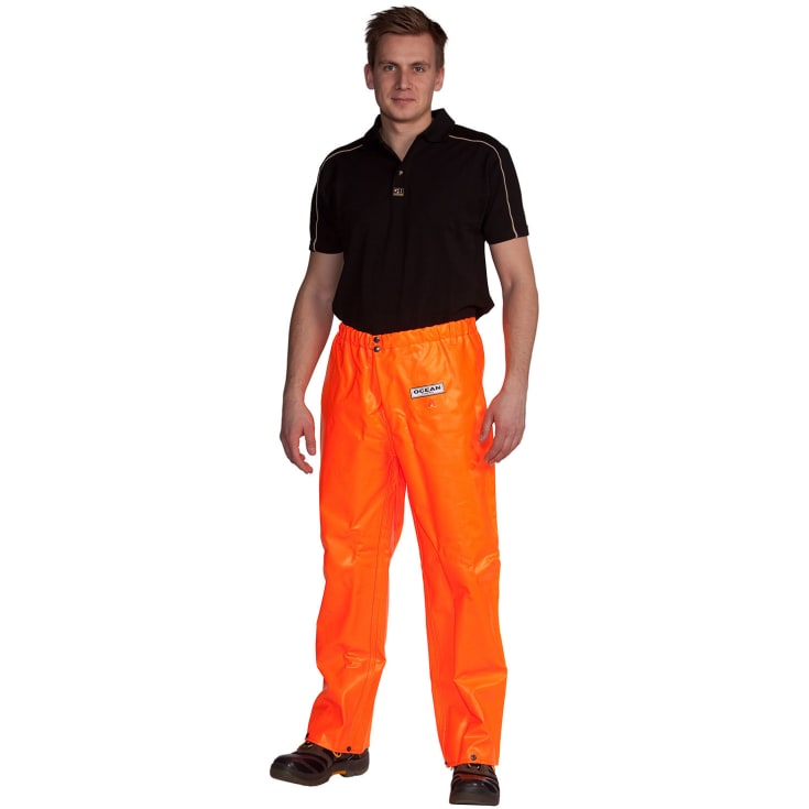 Ocean Offshore Pro FR regnbukser, Orange, M